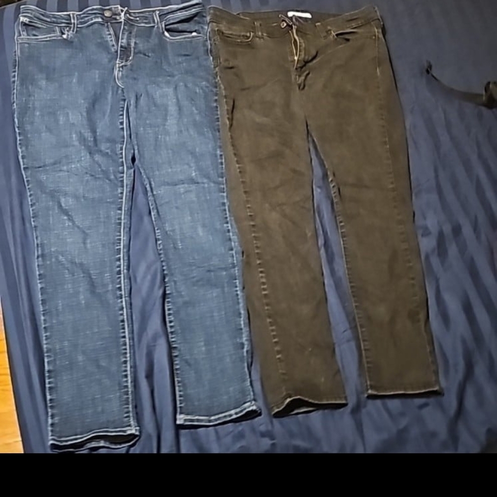 Blue and Black Jeans